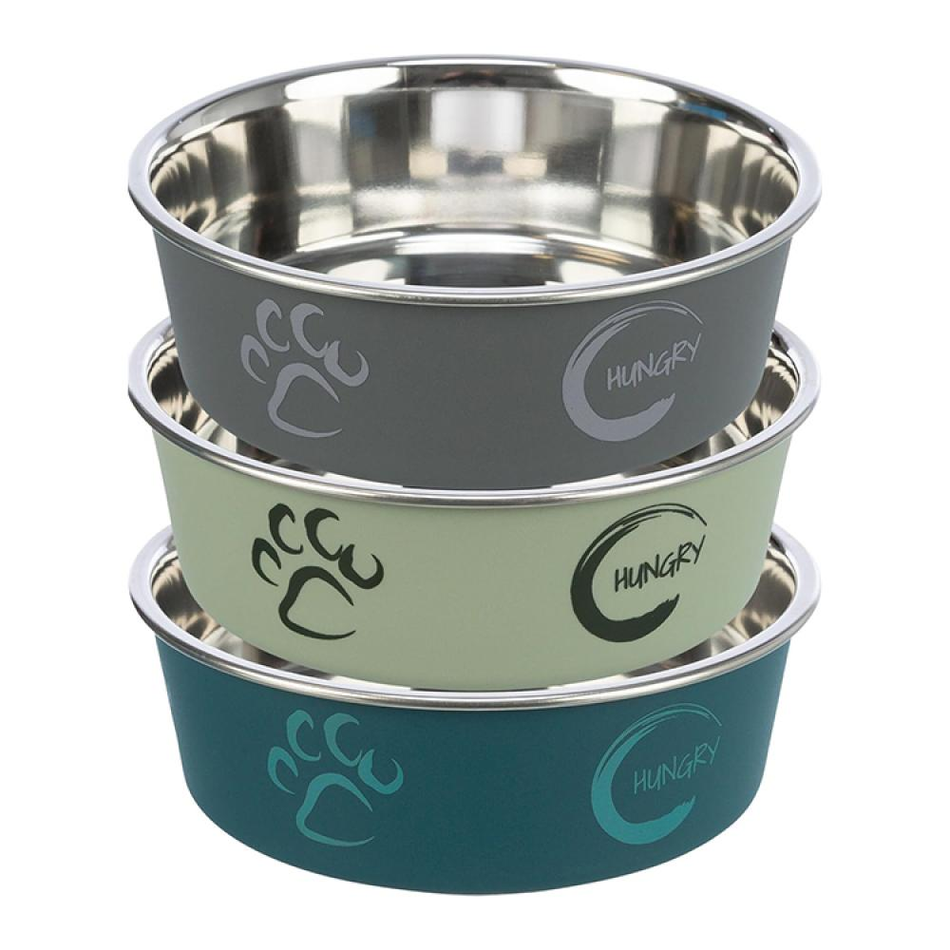Premium Stainless Steel Pet Bowl - Non-Slip Design, 0.3L/12cm