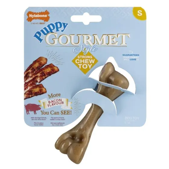 NYLABONE PUPPY GOURMET FEMUR BACON S