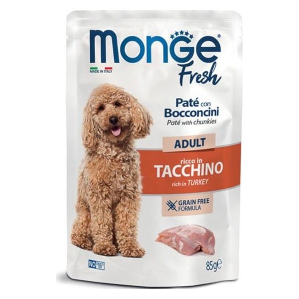 Monge Fresh Dog Turkey 85g