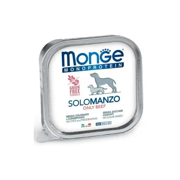 Monge Dog Solo Beef 150g