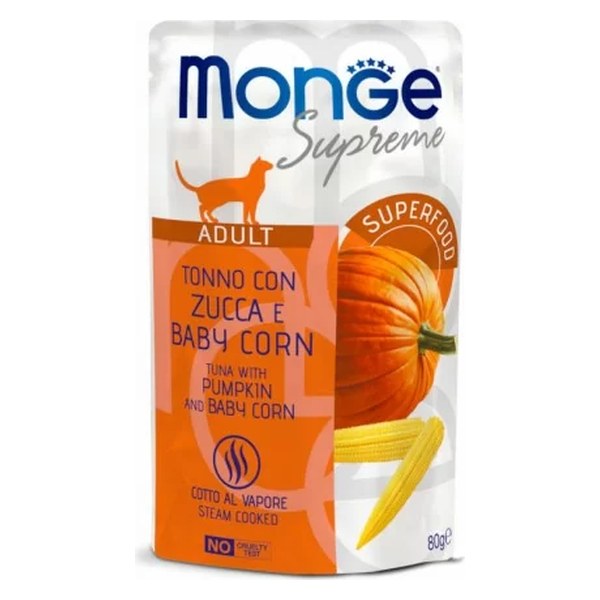 Monge Adult Supreme Tuna with Pumpkin & Baby Corn 80g