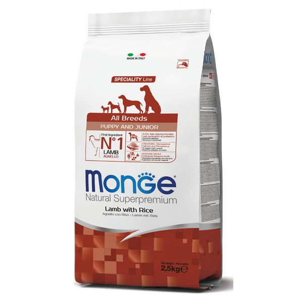 Monge All Breeds Puppy Lamb with Rice 12kg