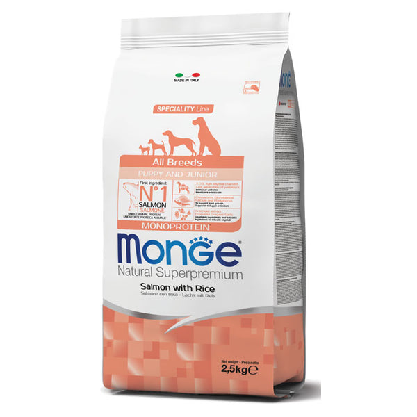 Monge All Breeds Puppy Salmon with Rice 12kg