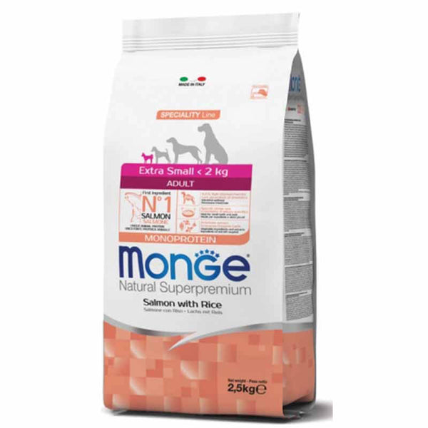 Monge Extra Small Adult Salmon with Rice 800g