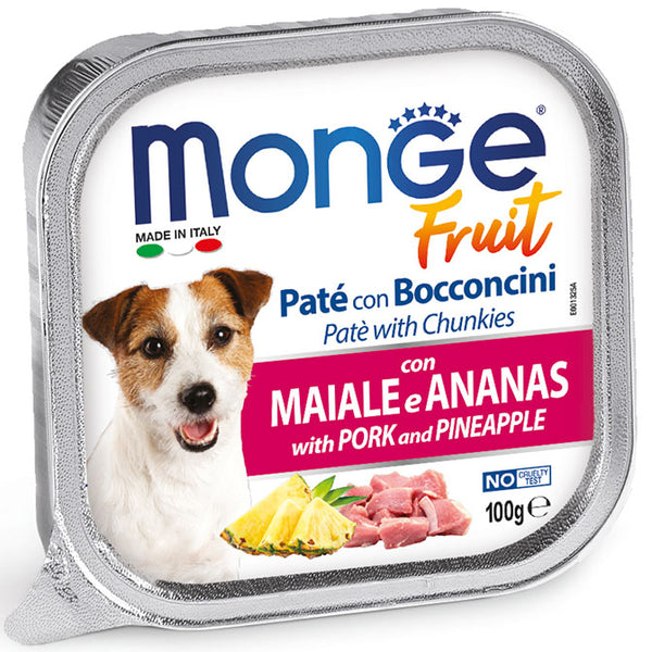 Monge Fruit Dog Pork with Pineapple 100g