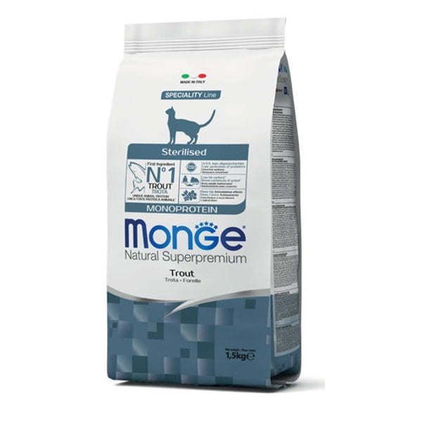 Monge Cat Monoprotein Sterilised Trout 400g