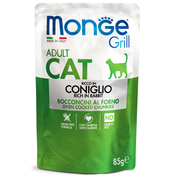 Monge Grill Cat Adult Rabbit 85g