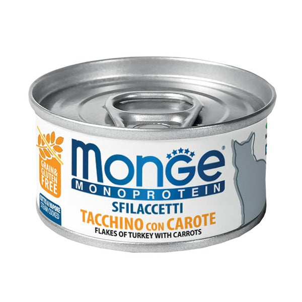 Monge Cat Flakes Monoprotein Turkey with Carrots 80g