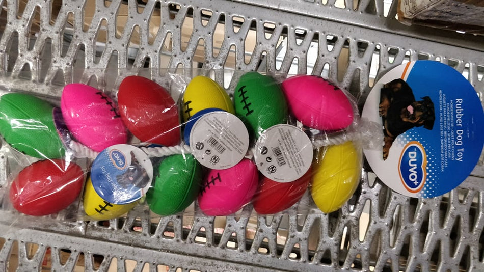 RUBBER RUGBY BALL 12.7CM