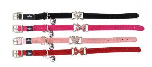 DG021 VELVET/LEATHER CAT COLLAR 10X300MM