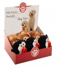 T0102 TRUDI SOFT TOY BALL DOG/PENGUIN