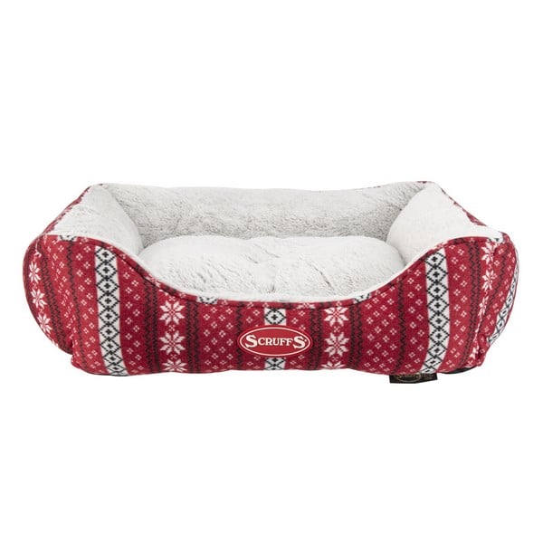 SCRUFFS SANTA PAWS BOX BED MEDIUM