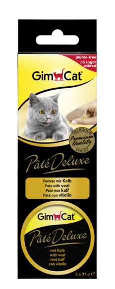 GIMCAT PATE' DELUXE W/VEAL 3X21G