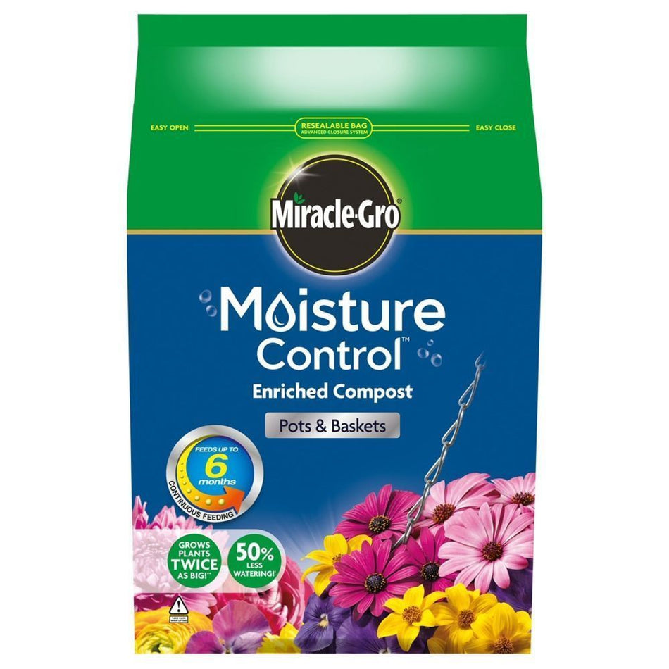 MIRACLE-GRO MOISTURE CONTROL COMPOST 8LT