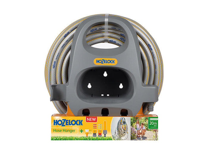 HOZELOCK 20M HOSE with HANGER and STARTER SET