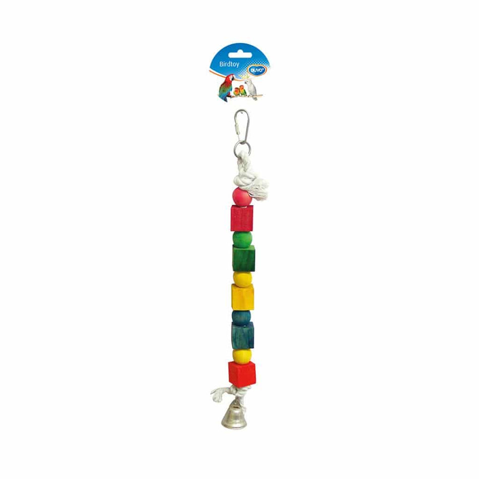 DUVO BIRDTOY WOODEN CUBES AND BELL M/35