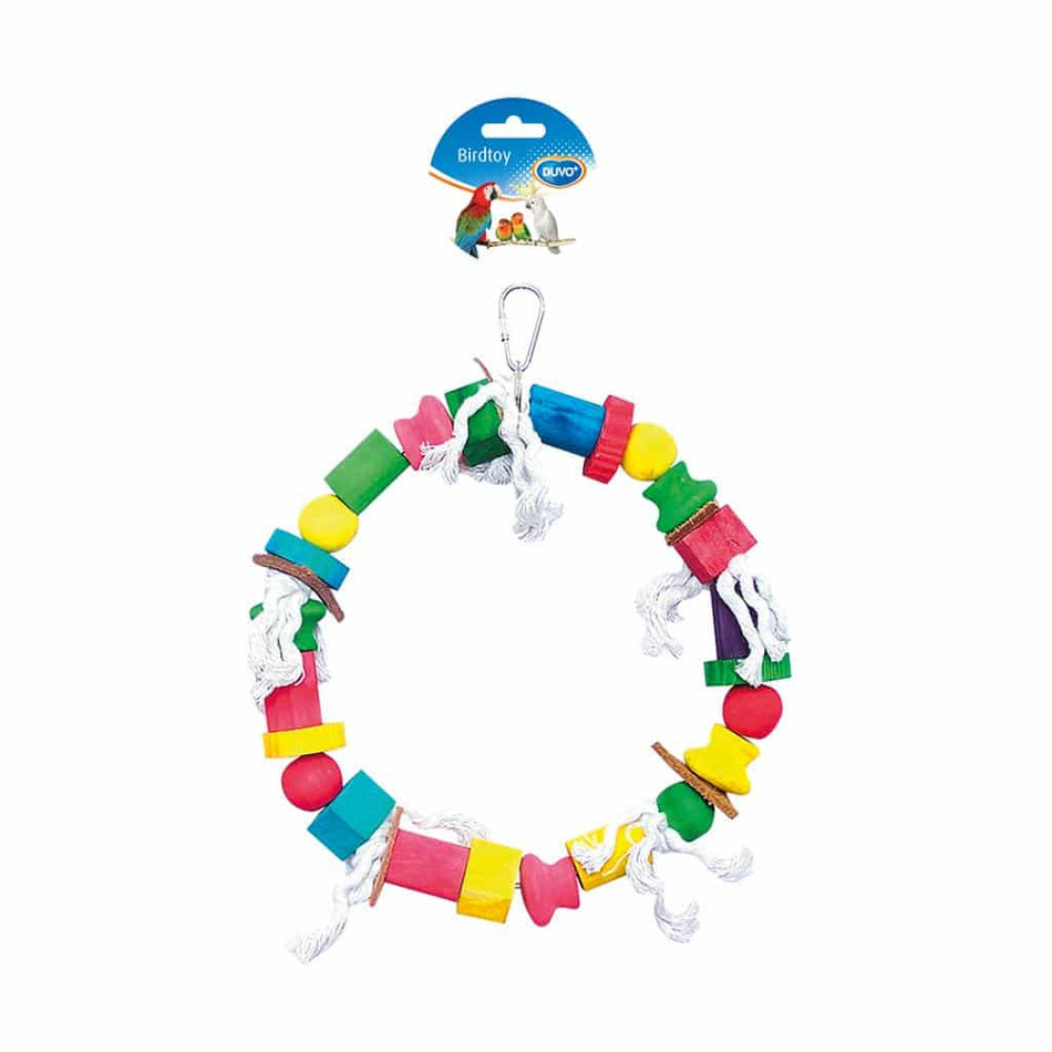 DUVO BIRDTOY WOODEN CUBES AND RING M30