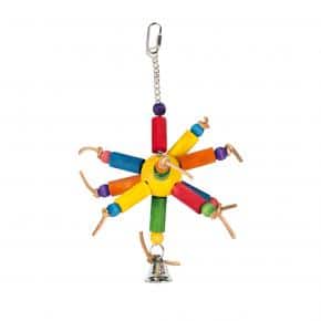 DUVO BIRD TOY W/COLORFUL BLOCKS 35CM