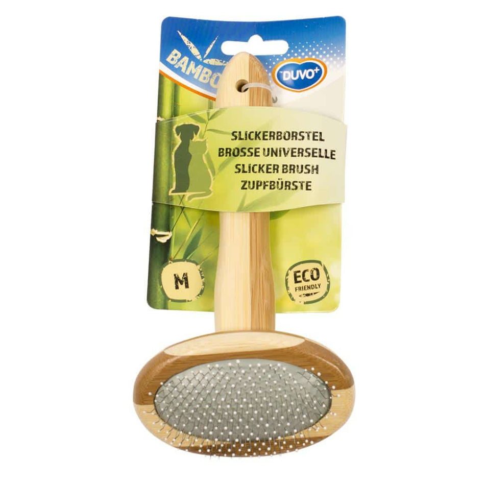 DUVO BAMBOO SLICKER BRUSH MED 18X10CM
