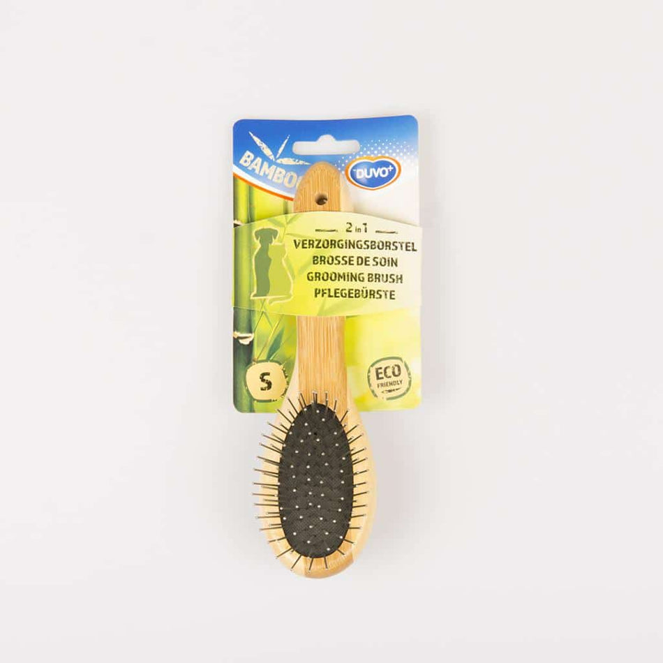 DUVO BAMBOO 2IN1 GROOMING BRUSH SMALL
