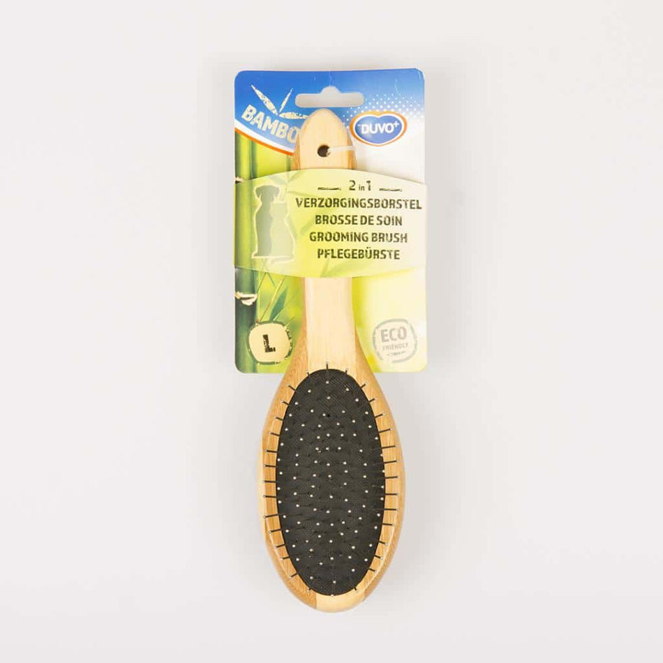 DUVO BAMBOO 2IN1 GROOMING BRUSH LARGE