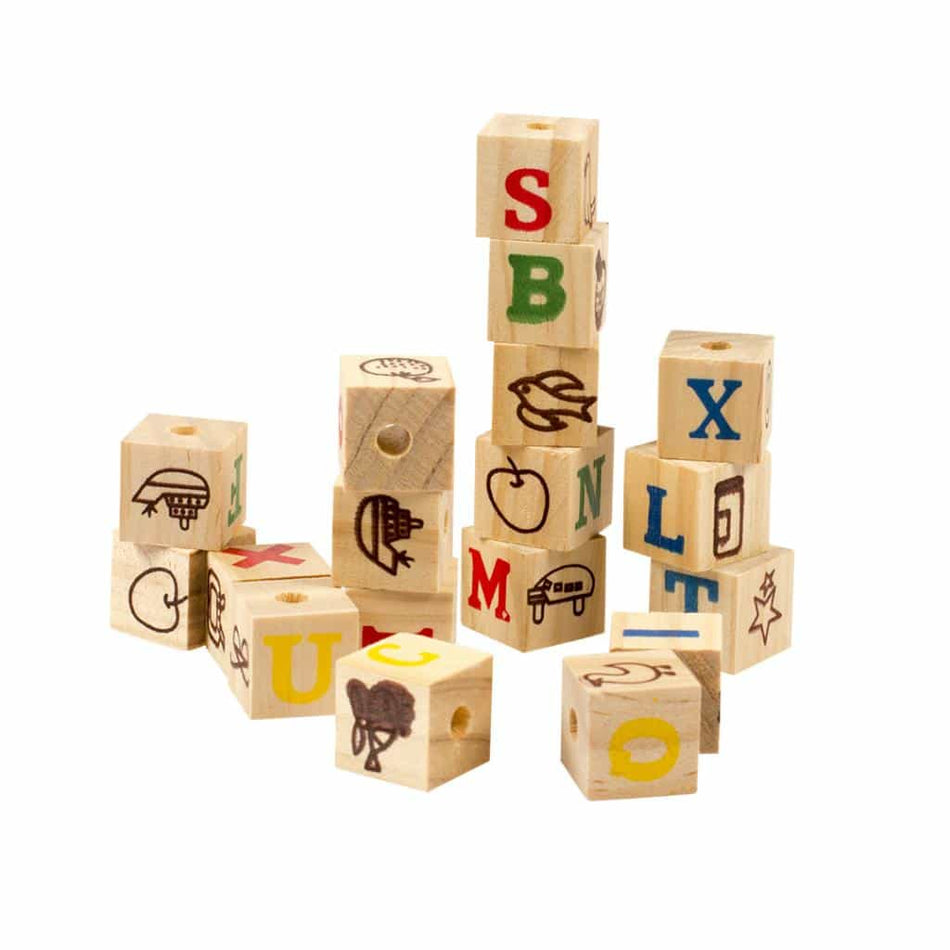 DUVO LARGE WOODEN SMART CUBES 18PC