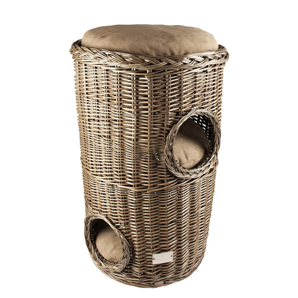 PROVENCE WICKER SCRATCH BARREL-CUSHION