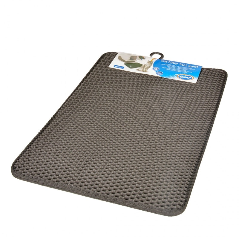 CAT LITTER MAT SWIFT 45X65CM BLACK