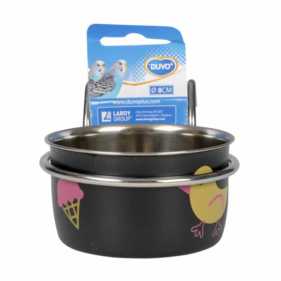 S/STEEL COOP CUP W/HOOK 8CM