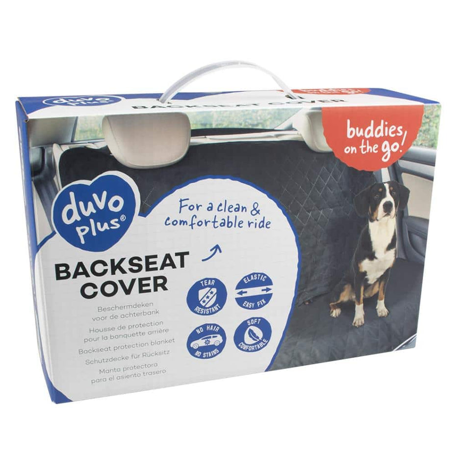 DUVO BACKSEAT COVER BLACK 155X134CM