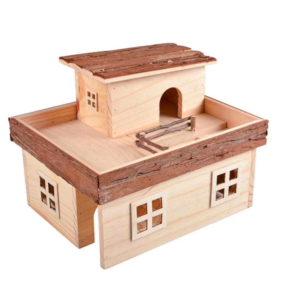 DUVO + SMALL ANIMAL WOODEN MANSION