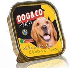 DOG&CO PATE' CHICKEN AND TURKEY 300GR
