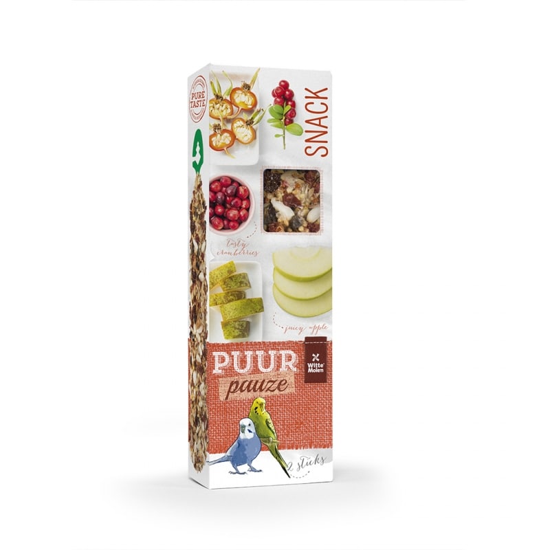 PUUR BUDGIE APPLE AND ROSEHIP STICKS