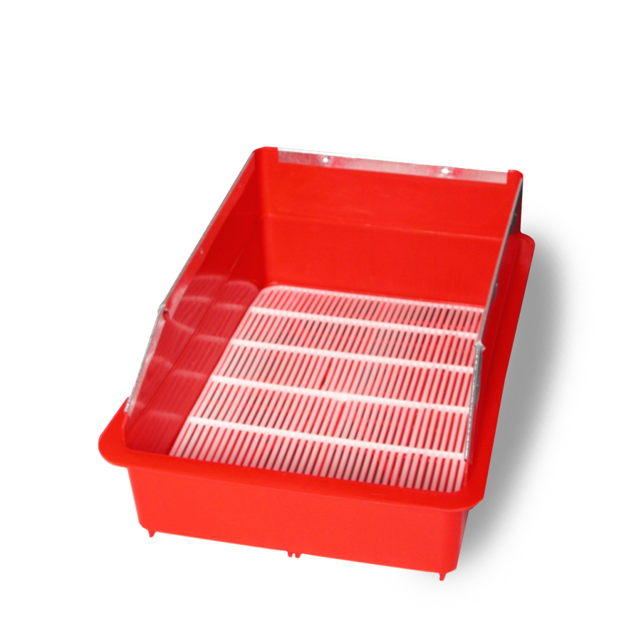 RABBIT PLASTIC NESTS RED-ZINC PRO