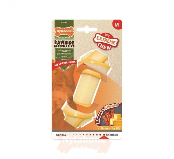 NYLABONE EXTREME KNOT BONE BACON AND CHEESE