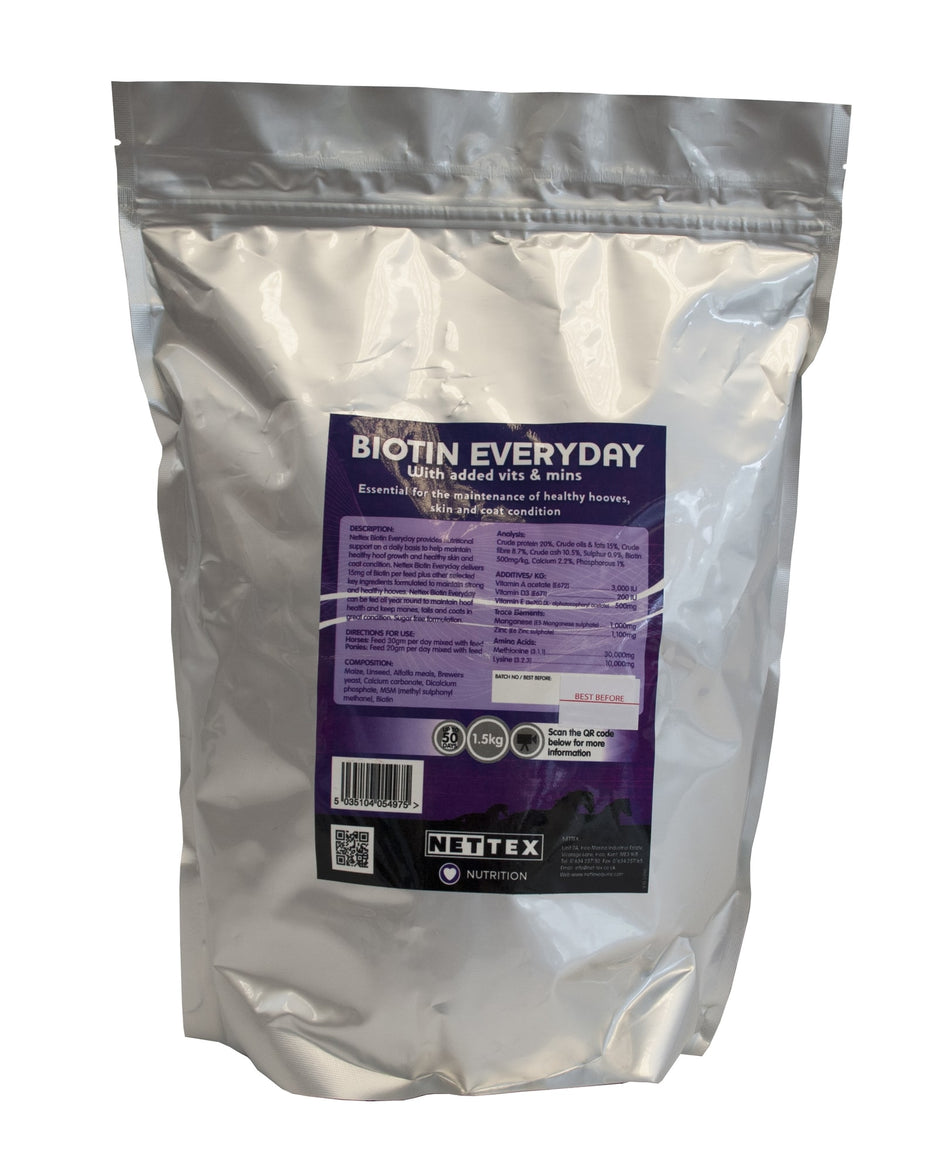NETTEX BIOTIN EVERYDAY POUCH 1.5KGPLUS 1