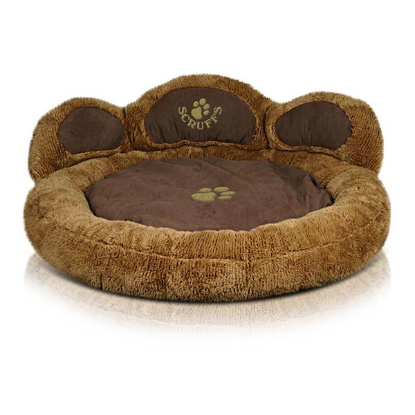 SCRUFFS GRIZZLY BEAR BED BROWN