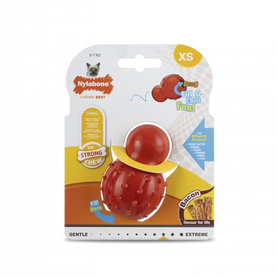 NYLABONE STRONG CHEW CONE BACON XSMALL