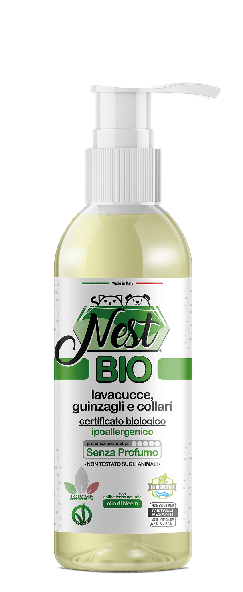 NEST BIO DOG BED/COLLAR WASH ODORLESS