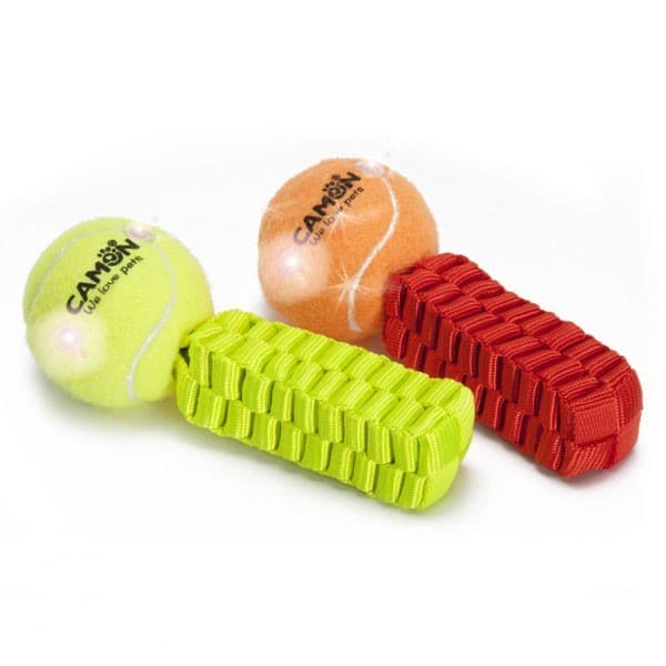 TENNIS BALL W/HANDLE LIGHT AND SQUEAK