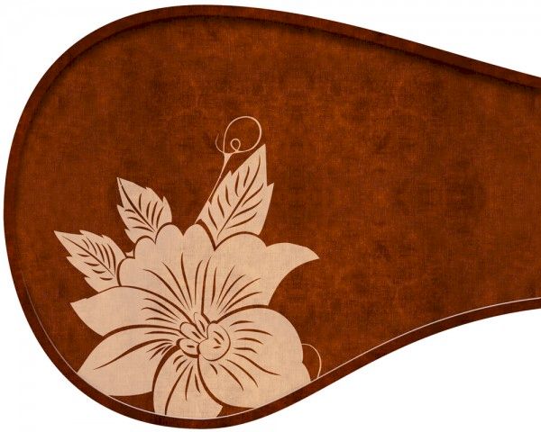 LE TUNNEL ASIA ANTIQUE BROWN BEIGE FLOWERS