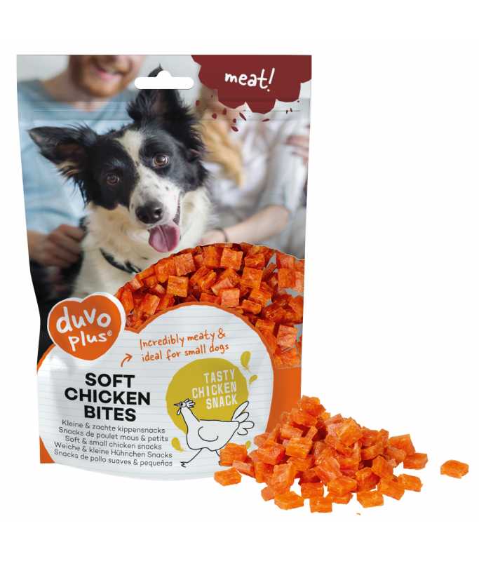 DUVO+ MEAT! SOFT CHICKEN BITES 200G