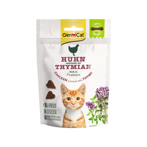 GIMCAT SOFT SNACKS CHICKEN AND THYME 60G