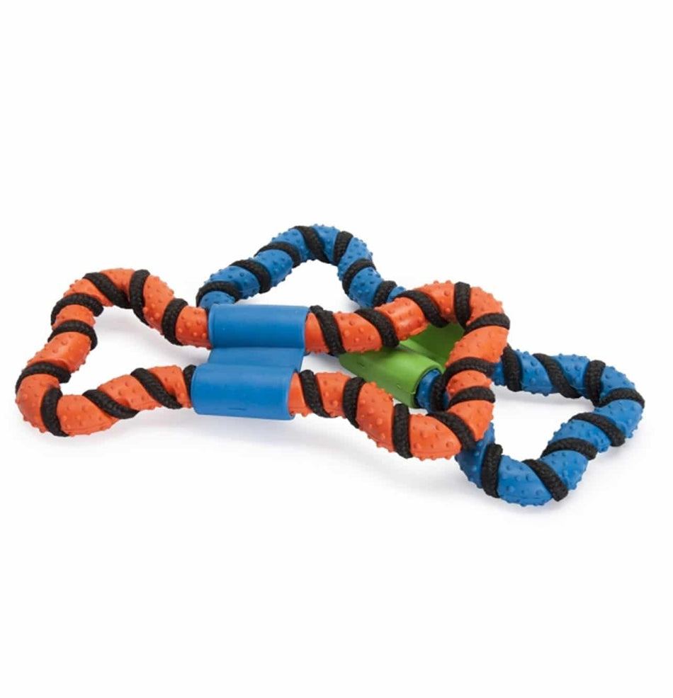 RUBBER DOG TUG BREZEL