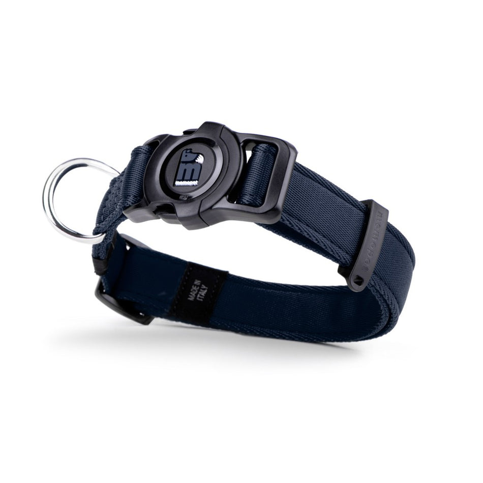COLLAR MEMOPET PLIESTERE DARK BLUE