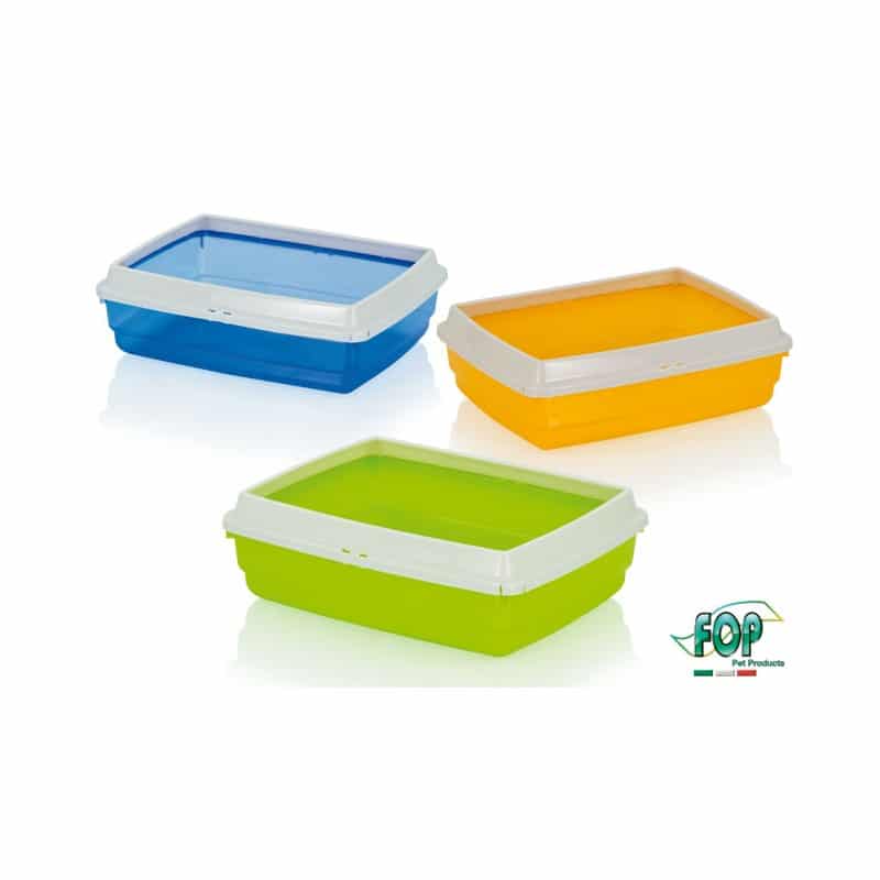 MICIO FLUO CAT LITTER TRAY W/RIM 42X33X14CM
