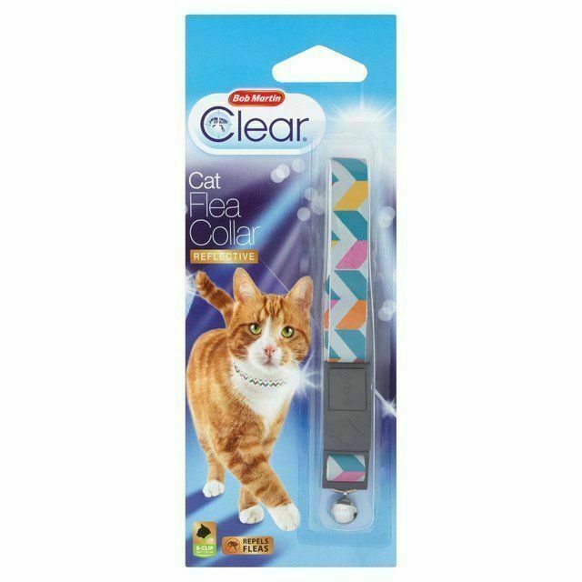 BM CLEAR REFLECTIVE AZTEC CAT FLEA COLLAR