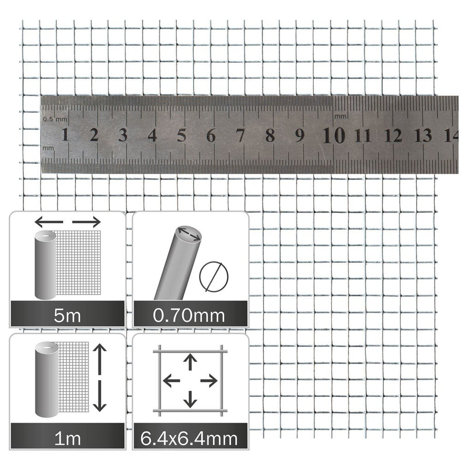 OLBA WIRE MESH X 5MX1MX1/4''X1/4'' X G19
