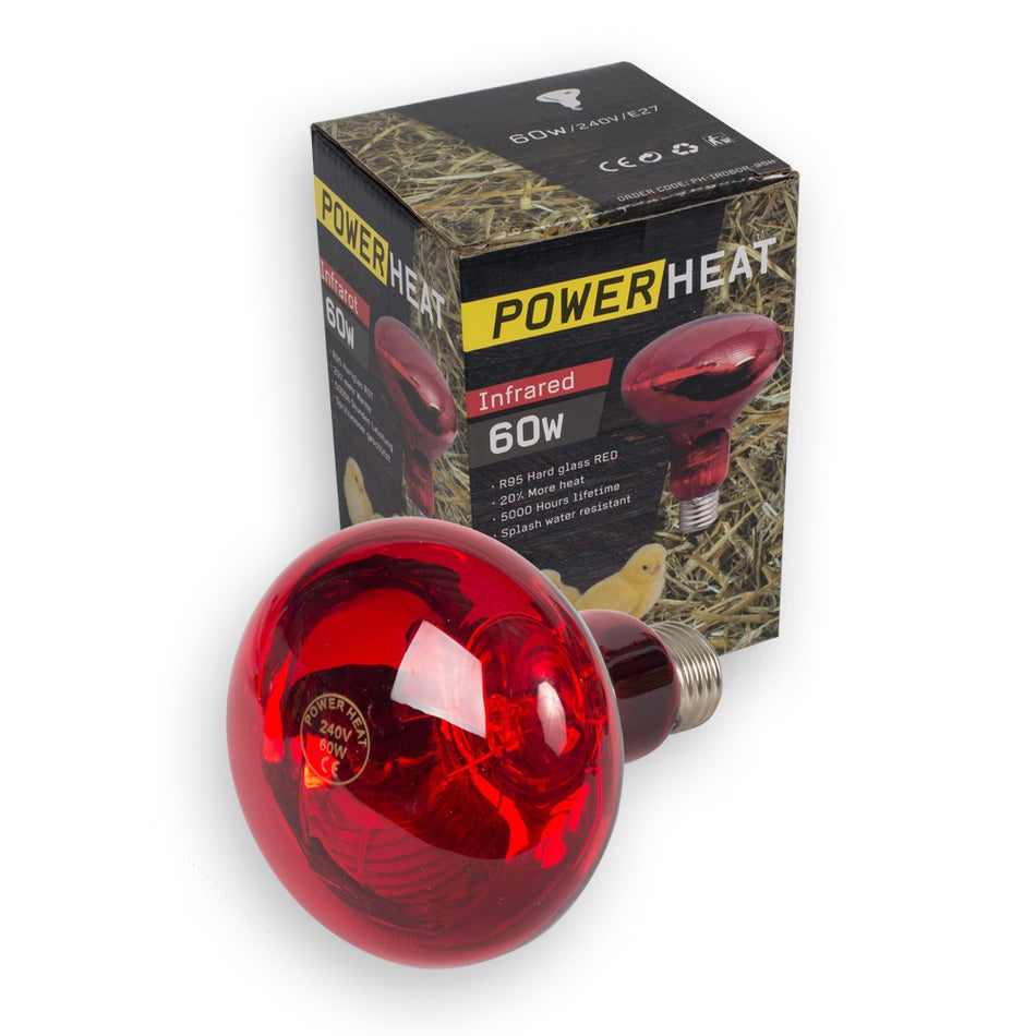 POWER HEAT INFRA RED LAMP 60WATTS