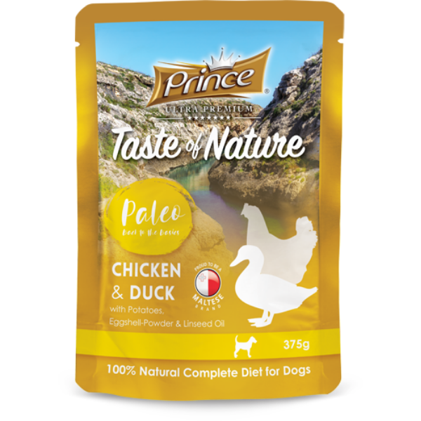 PRINCE PALEO PUPPY CHICKEN & DUCK 375G